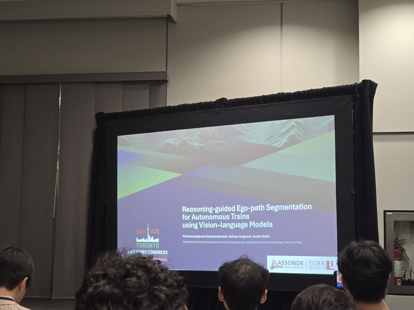 Talk on ego-path segmentation for autonomous trains